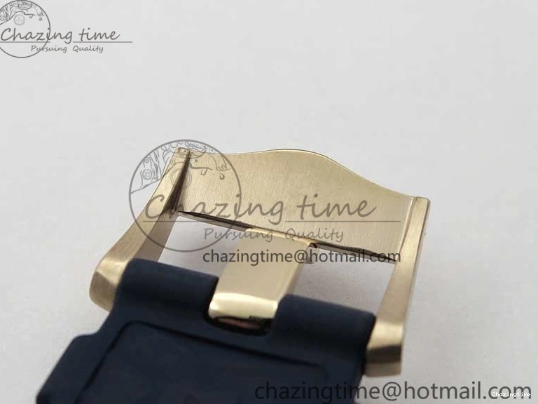 0322 2018 Seamaster Diver 300M RG Blue Ceramic VSF 1:1 Best Edition Blue Dial on Blue Rubber Strap A WeatherProof 7914